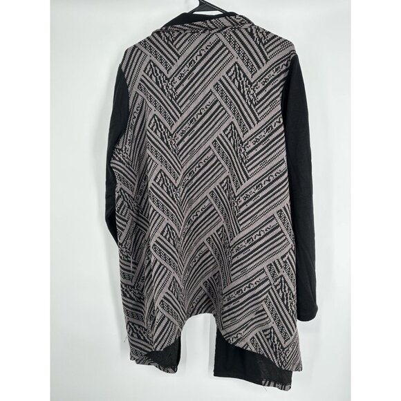 LOGO by Lori Goldstein Cardigan Sweater Gray‎ Plus Size 2X - Picture 2 of 5